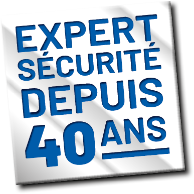 Logo "Expert Sécurité depuis 40 ans"